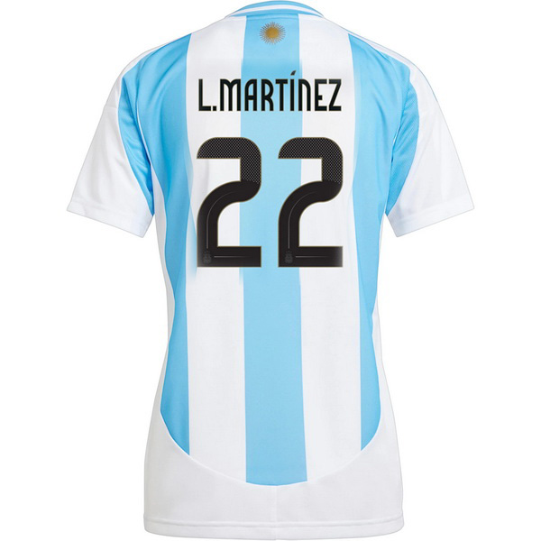 2024 Argentina Lautaro Martinez Home Women's Soccer Jersey