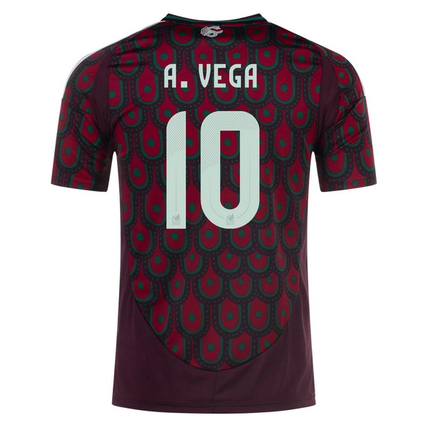 2024 Mexico Alexis Vega Home Men's Soccer Jersey