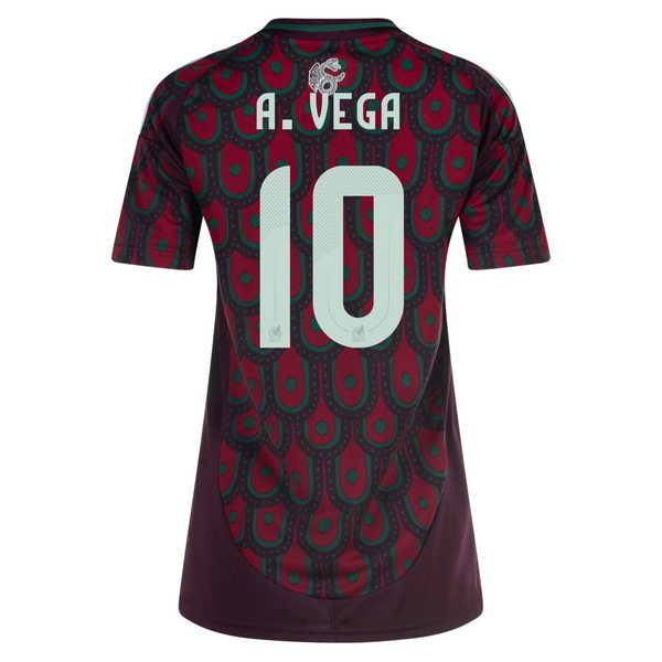 2024 Mexico Alexis Vega Home Women's Soccer Jersey