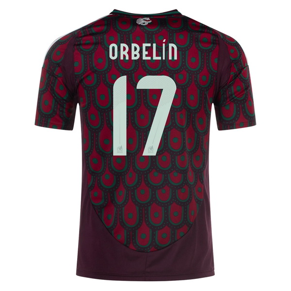 2024 Mexico Orbelin Pineda Home Men's Soccer Jersey
