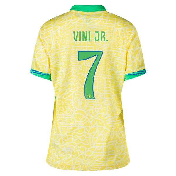2024 Brazil Vinicius Junior Home Women's Soccer Jersey