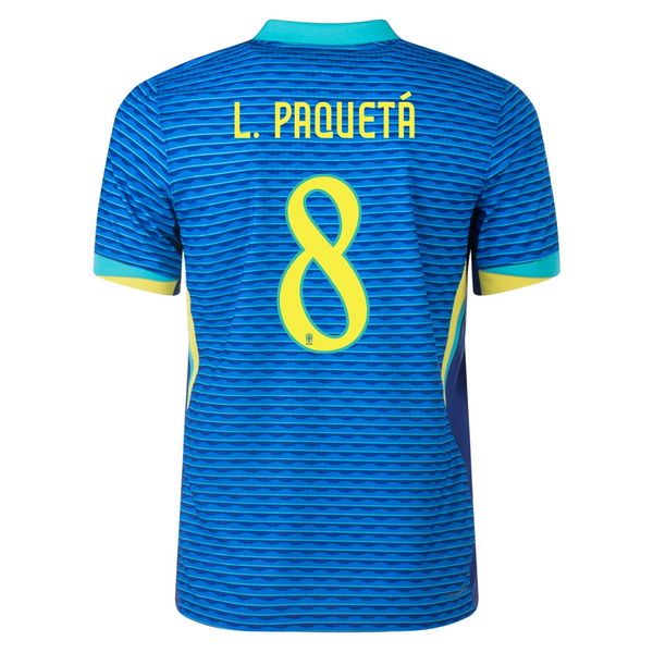 2024 Brazil Lucas Paqueta Away Men's Soccer Jersey