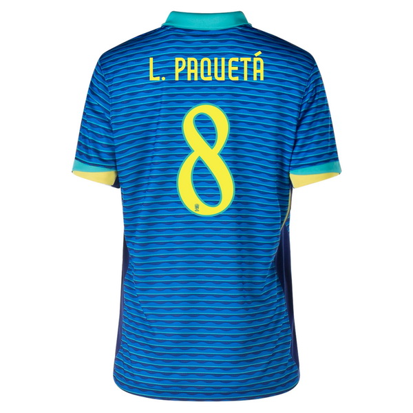 2024 Brazil Lucas Paqueta Away Women's Soccer Jersey