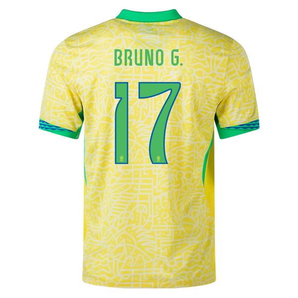 2024 Brazil Bruno Guimaraes Home Men's Soccer Jersey