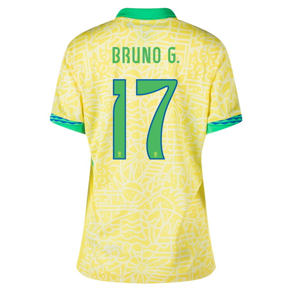 2024 Brazil Bruno Guimaraes Home Women's Soccer Jersey
