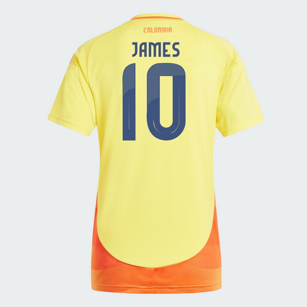 2024 Colombia James Rodriguez Home Women's Soccer Jersey