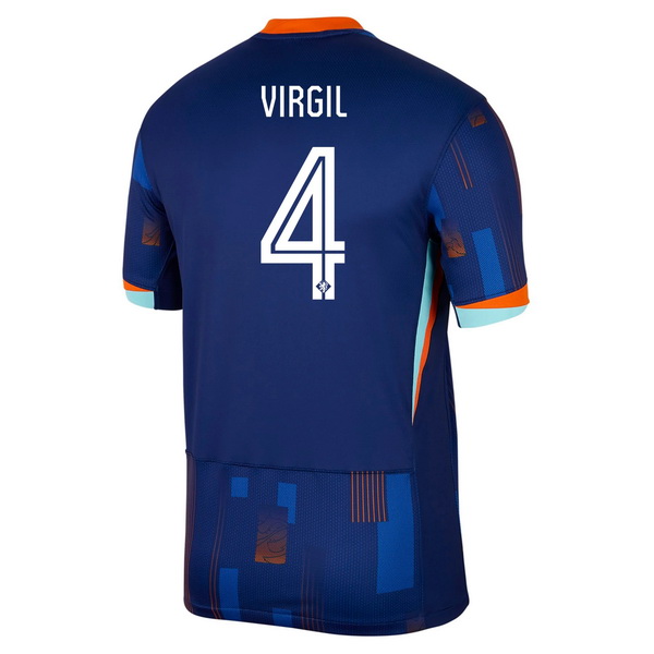 2024 Netherlands Virgil Van Dijk Away Men's Soccer Jersey