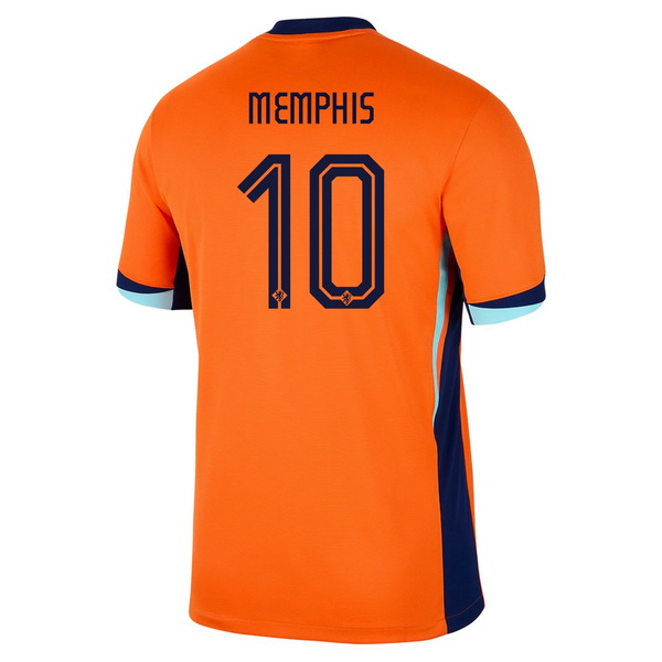 2024 Netherlands Memphis Depay Home Men's Soccer Jersey