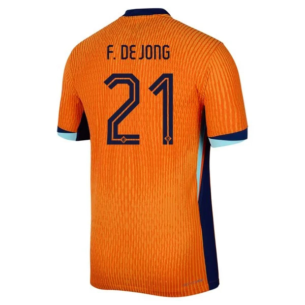 2024 Netherlands Frenkie de Jong Home Men's Soccer Jersey