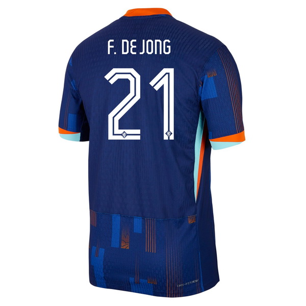 2024 Netherlands Frenkie de Jong Away Men's Soccer Jersey