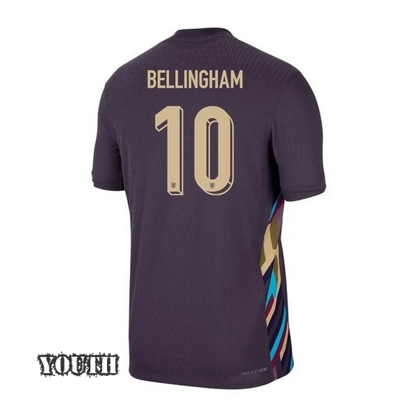2024 England Jude Bellingham Away Youth Soccer Jersey