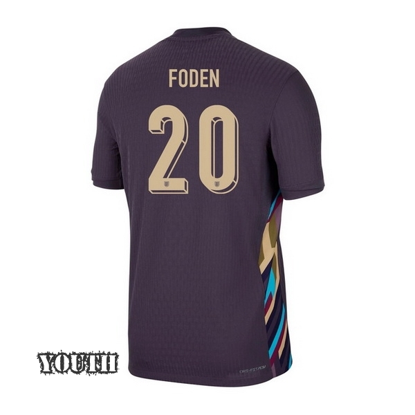 2024 England Phil Foden Away Youth Soccer Jersey