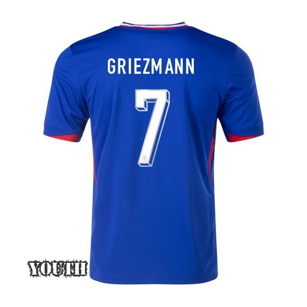 2024 France Antoine Griezmann Home Youth Soccer Jersey