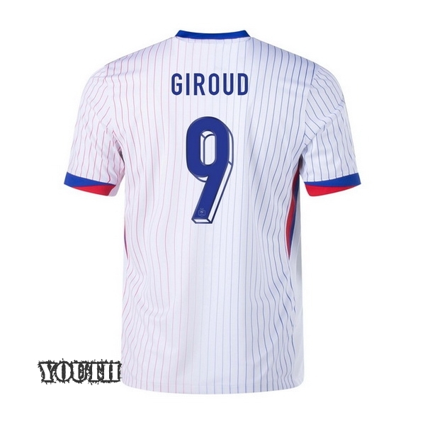 2024 France Olivier Giroud Away Youth Soccer Jersey