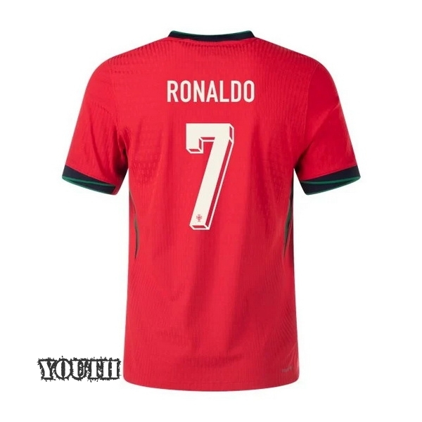 2024 Portugal Cristiano Ronaldo Home Youth Soccer Jersey