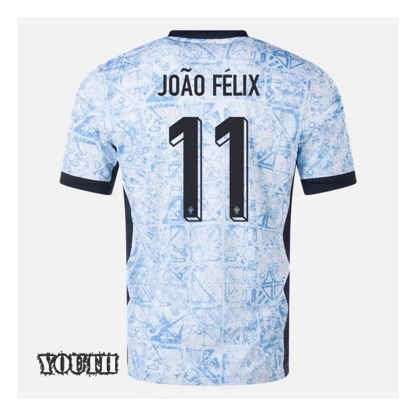2024 Portugal Joao Felix Away Youth Soccer Jersey