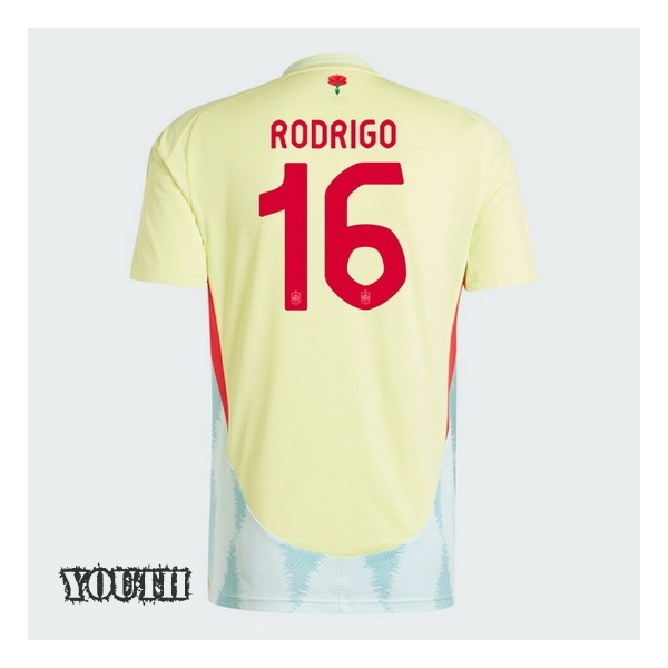 2024 Spain Rodrygo Away Youth Soccer Jersey
