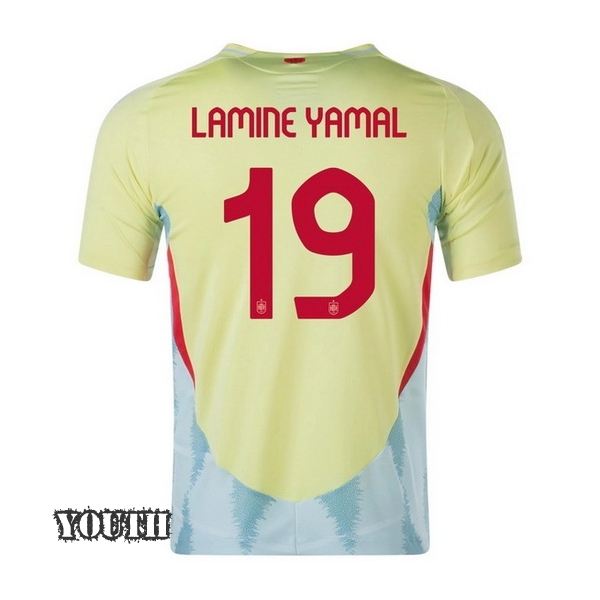 2024 Spain Lamine Yamal Away Youth Soccer Jersey