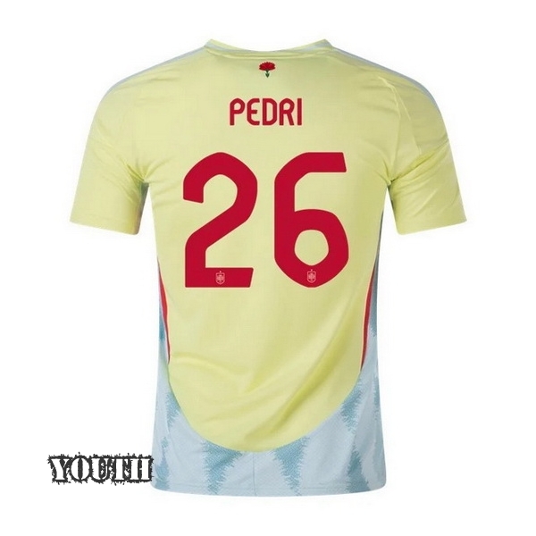 2024 Spain Pedri Away Youth Soccer Jersey