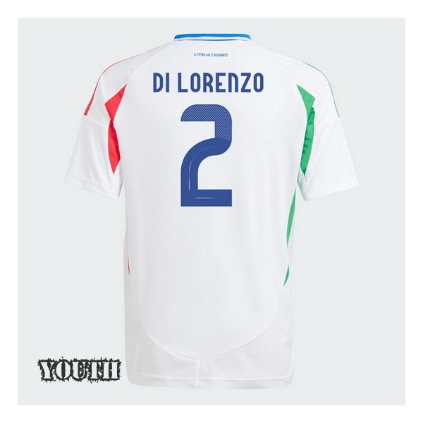 2024 Italy Giovanni Di Lorenzo Away Youth Soccer Jersey