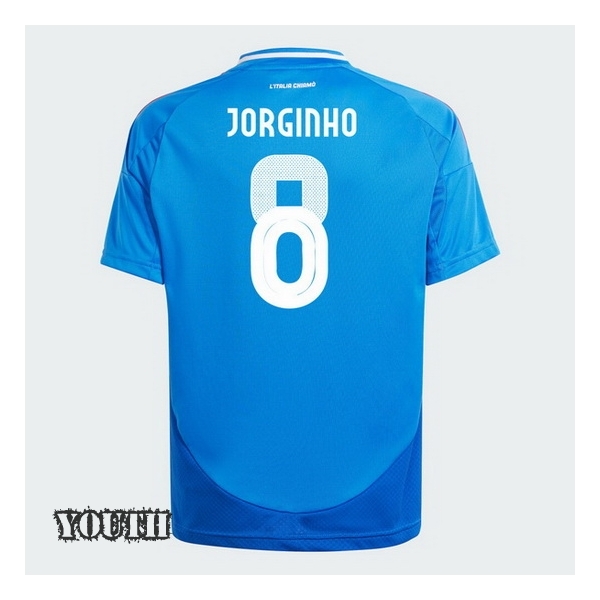2024 Italy Jorginho Home Youth Soccer Jersey