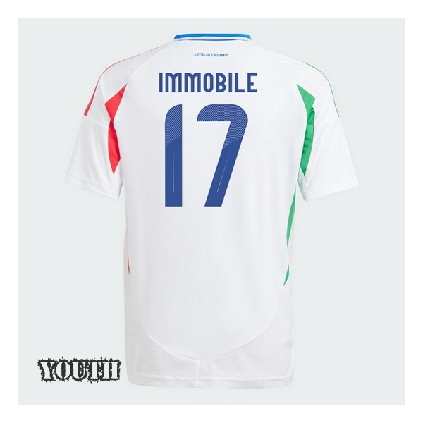 2024 Italy Ciro Immobile Away Youth Soccer Jersey