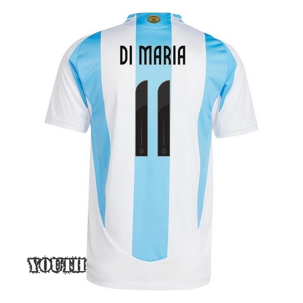 2024 Argentina Angel Di Maria Home Youth Soccer Jersey