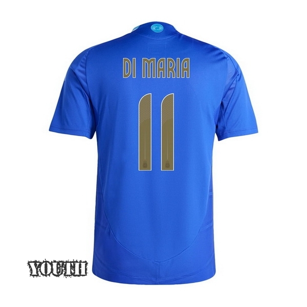 2024 Argentina Angel Di Maria Away Youth Soccer Jersey