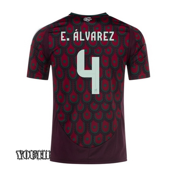 2024 Mexico Edson Alvarez Home Youth Soccer Jersey