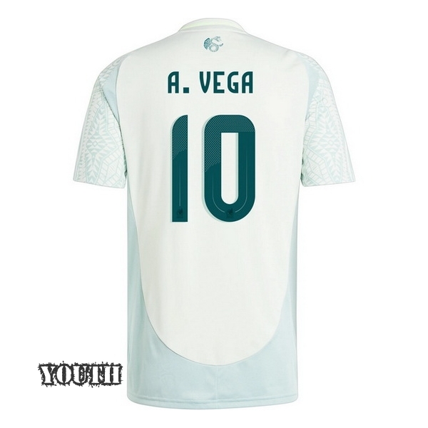 2024 Mexico Alexis Vega Away Youth Soccer Jersey