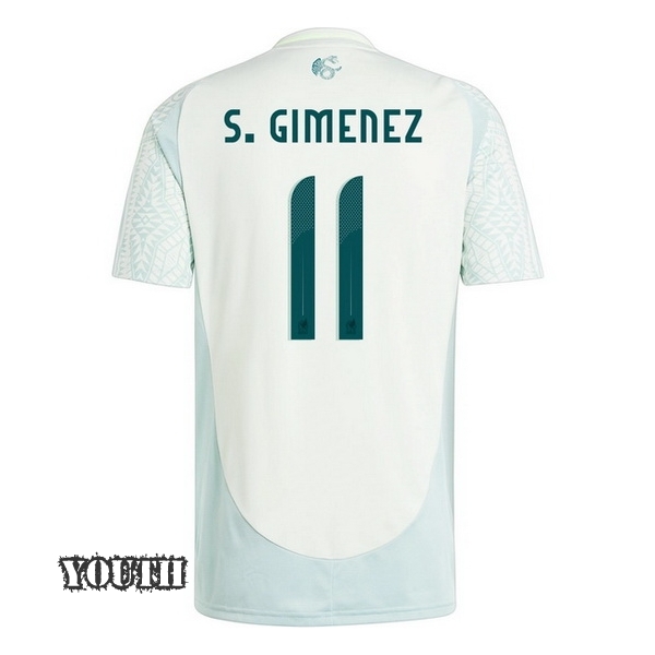 2024 Mexico Santiago Gimenez Away Youth Soccer Jersey