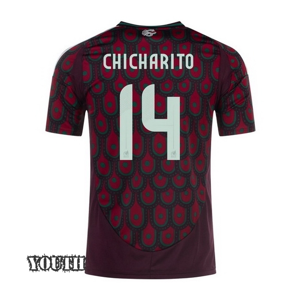 2024 Mexico Chicharito Home Youth Soccer Jersey