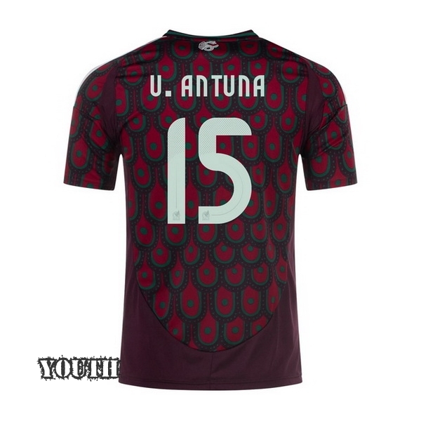 2024 Mexico Uriel Antuna Home Youth Soccer Jersey