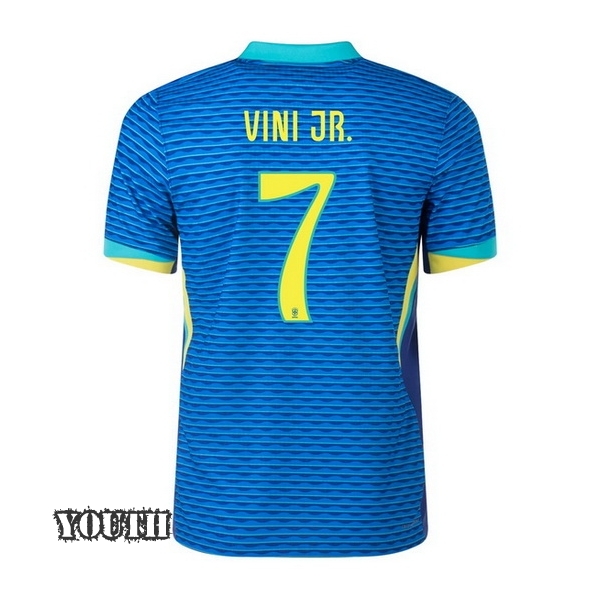 2024 Brazil Vinicius Junior Away Youth Soccer Jersey