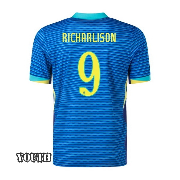 2024 Brazil Richarlison Away Youth Soccer Jersey