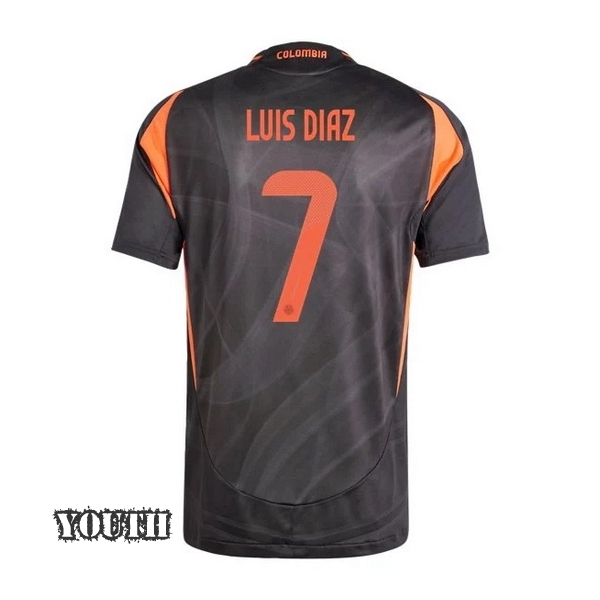 2024 Colombia Luis Diaz Away Youth Soccer Jersey