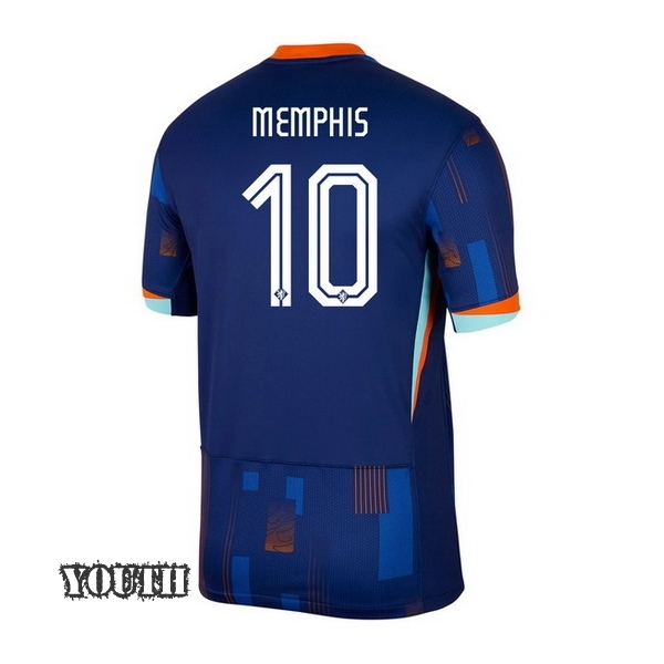 2024 Netherlands Xavi Simons Away Youth Soccer Jersey