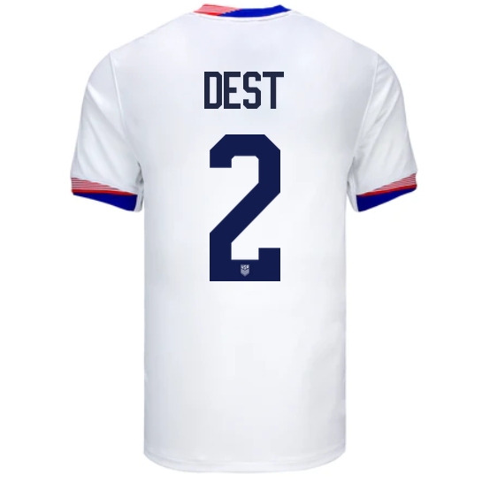 2024 USA Sergino Dest Home Men's Soccer Jersey