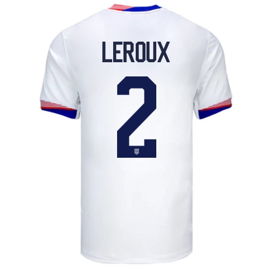 2024 USA Sydney Leroux Home Men's Soccer Jersey
