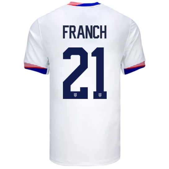 2024 USA Adrianna Franch Home Men's Soccer Jersey