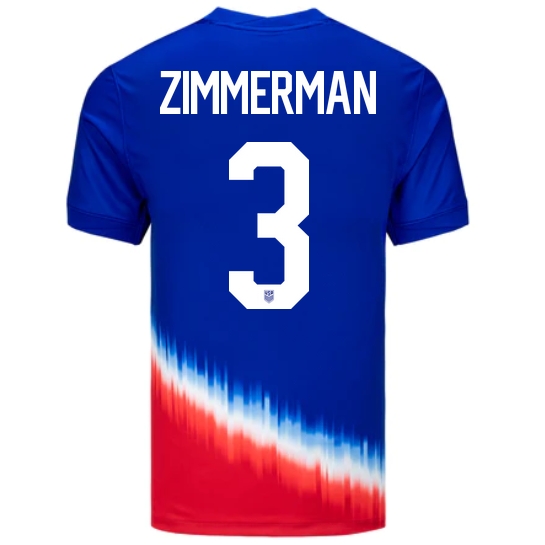 2024 USA Walker Zimmerman Away Men's Soccer Jersey