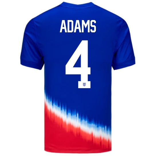 2024 USA Tyler Adams Away Men's Soccer Jersey