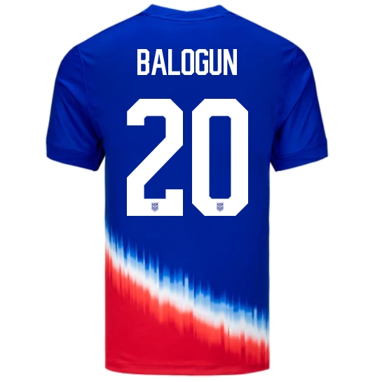 2024 USA Folarin Balogun Away Men's Soccer Jersey