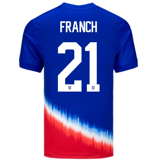 2024 USA Adrianna Franch Away Men's Soccer Jersey
