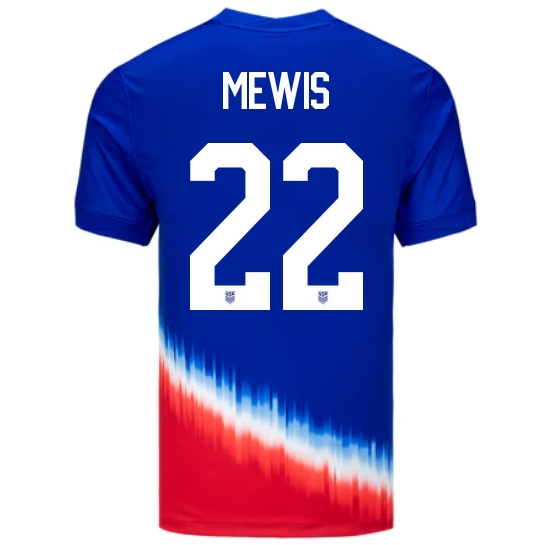 2024 USA Kristie Mewis Away Men's Soccer Jersey