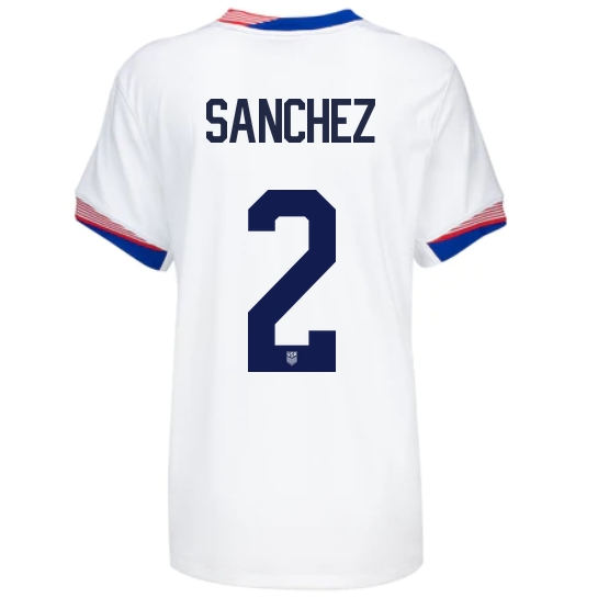 2024 USA Ashley Sanchez Home Women's Soccer Jersey