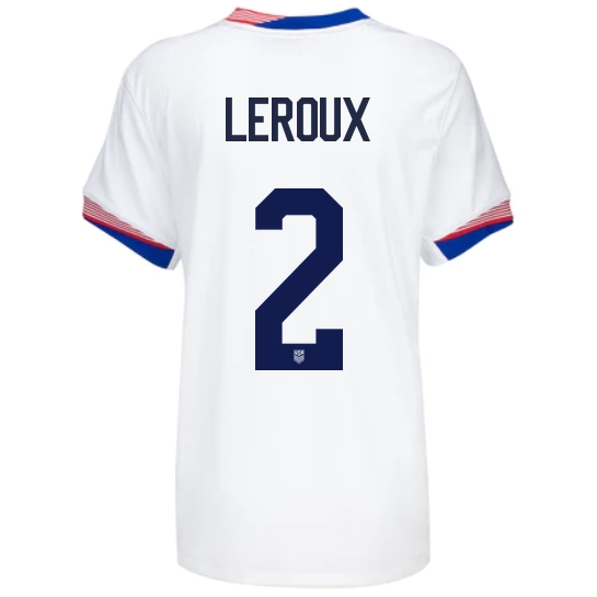 2024 USA Sydney Leroux Home Women's Soccer Jersey