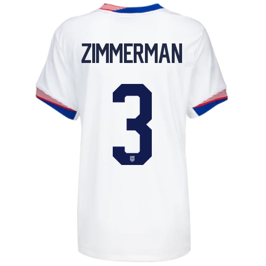 2024 USA Walker Zimmerman Home Women's Soccer Jersey