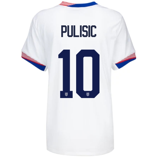 2024 USA Christian Pulisic Home Women's Soccer Jersey