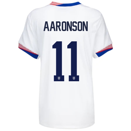2024 USA Brenden Aaronson Home Women's Soccer Jersey